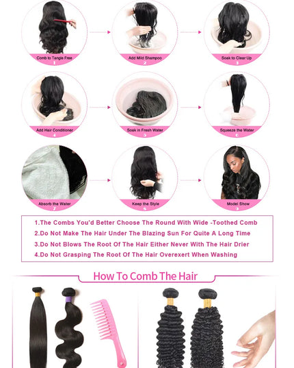 13x4 HD Lace Frontal Wig Deep Wave Frontal Wig 100% Brazilian Curly Human Hair Wigs 4x4 Transparent Lace Front Wig Pre Plucked