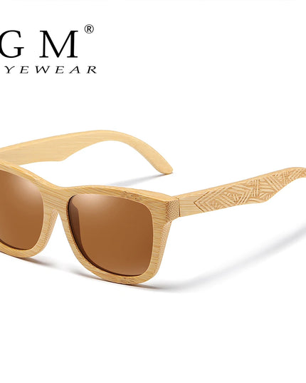 GM Real Wood Sunglasses Polarized Wooden Sunglasses UV400 Sunglasses Bamboo Wooden Sunglasses Brand With DropShipping