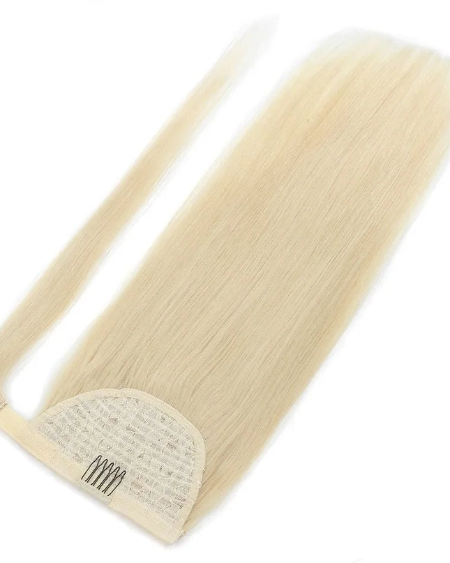 BHF Ponytail Human Hair Remy Straight European Ponytail Hairstyles 100g 100% Natural Hair Horse Tail Clip in Extensions