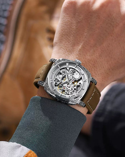 High-End Authentic Automatic Hollow Mechanical Watch Men Business Famous Watch Artificial Exactly the Same High-End Version Watch for Men