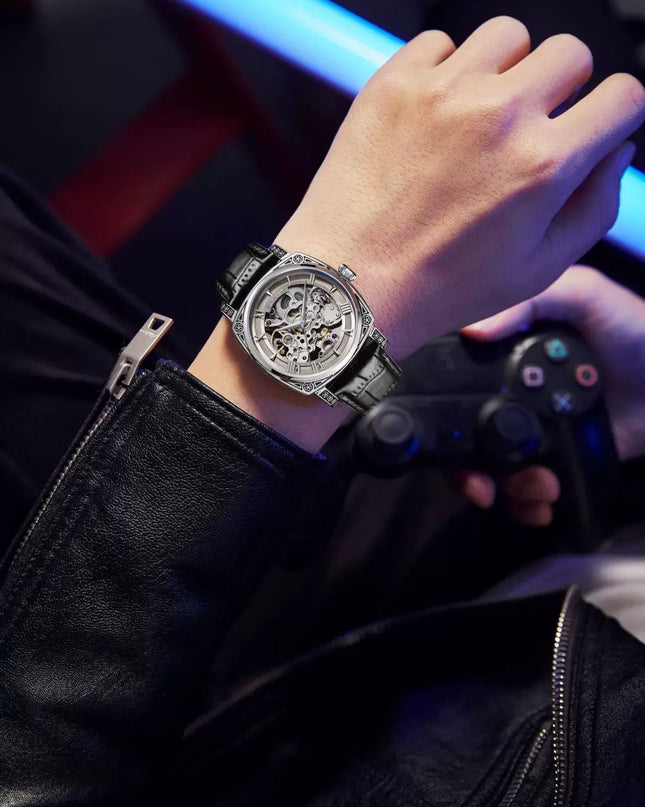 High-End Authentic Automatic Hollow Mechanical Watch Men Business Famous Watch Artificial Exactly the Same High-End Version Watch for Men