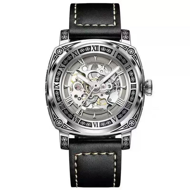 High-End Authentic Automatic Hollow Mechanical Watch Men Business Famous Watch Artificial Exactly the Same High-End Version Watch for Men