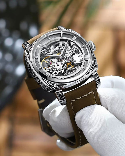 High-End Authentic Automatic Hollow Mechanical Watch Men Business Famous Watch Artificial Exactly the Same High-End Version Watch for Men