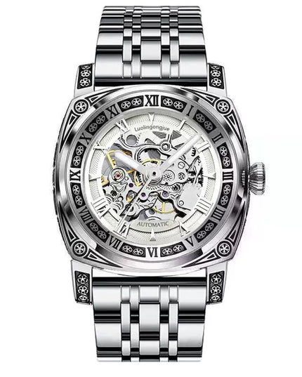 High-End Authentic Automatic Hollow Mechanical Watch Men Business Famous Watch Artificial Exactly the Same High-End Version Watch for Men
