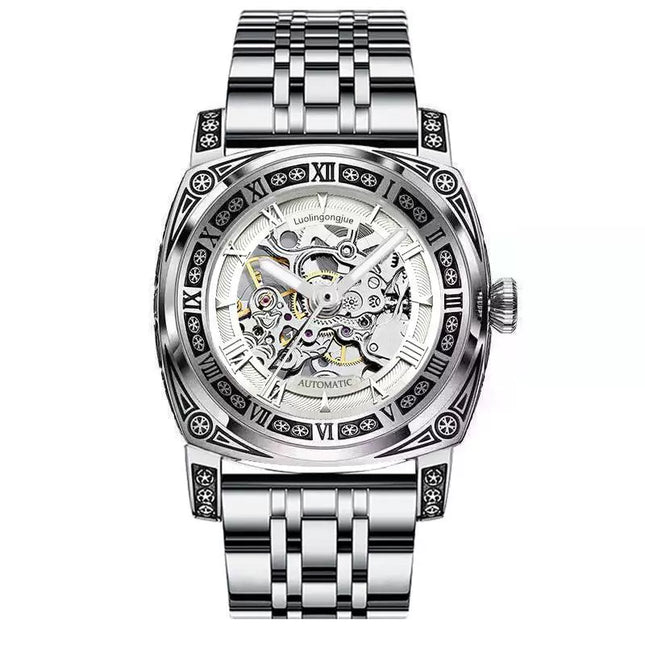 High-End Authentic Automatic Hollow Mechanical Watch Men Business Famous Watch Artificial Exactly the Same High-End Version Watch for Men