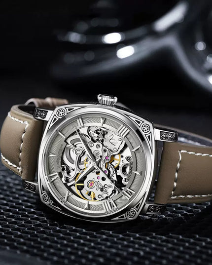 High-End Authentic Automatic Hollow Mechanical Watch Men Business Famous Watch Artificial Exactly the Same High-End Version Watch for Men