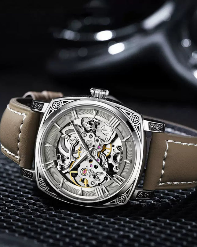 High-End Authentic Automatic Hollow Mechanical Watch Men Business Famous Watch Artificial Exactly the Same High-End Version Watch for Men