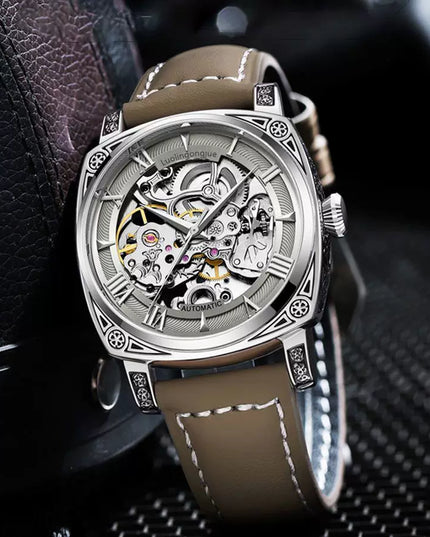 High-End Authentic Automatic Hollow Mechanical Watch Men Business Famous Watch Artificial Exactly the Same High-End Version Watch for Men