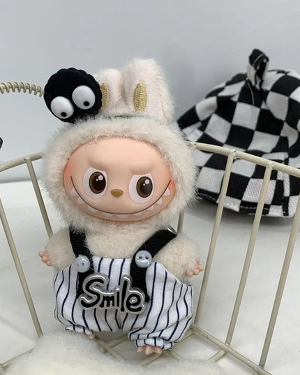 New For Mini Labubu 4.0 The Monsters Pin for Love Series Spring in the Wild Animal Jumpsuit Set For Labubu Doll Accessories Gift