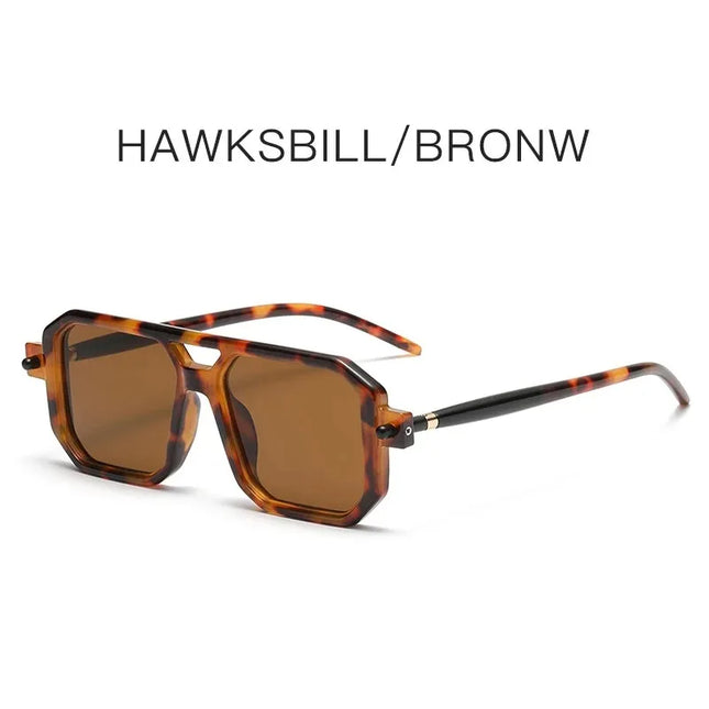 Square Sunglasses For Men Women Blue Light Blocking Shades UV400 Sun Glasses Luxury Thick Frame Eyeglasses Driving Eyewear