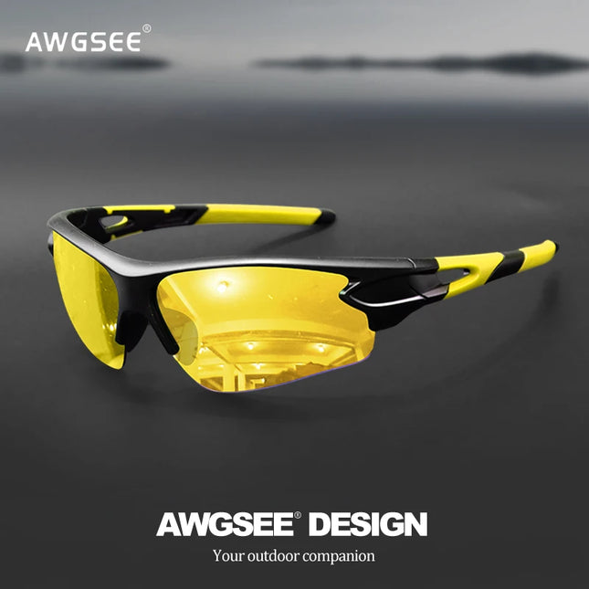 Sports Sunglasses for Men & Women – Semi-Rimless UV400 Protection for Baseball, Running, Fishing, Golf & Driving