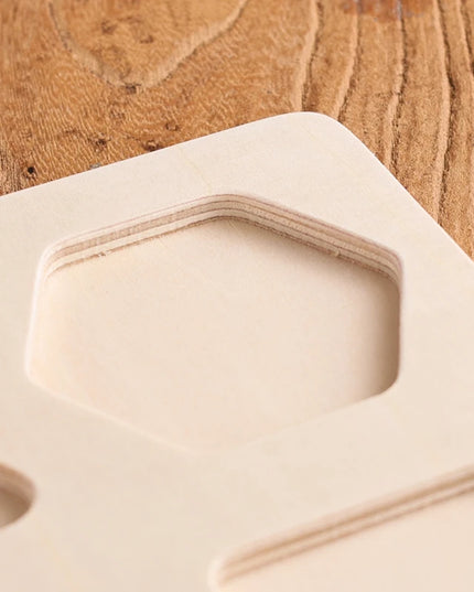 Montessori Wood Toys 0-12Months Baby Colorful Geometry Grasping Board Toys Newborn Sensory Touch Shape Recognition Game Toy Gift