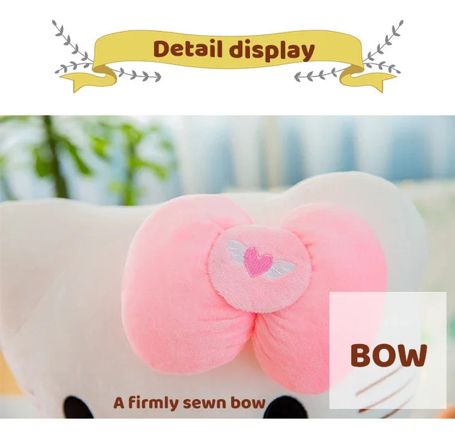 Hello Kitty Plush Stuffed Toys 25-55cm Cute Anime Cartoon Soft Pillow Doll For Children Birthday Xmas Gifts