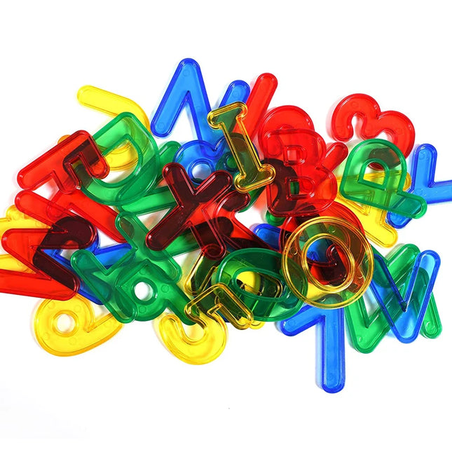 Montessori Transparent Letters And Numbers Toddler Learning Resources Educational Toys Counting And Spelling For Kids