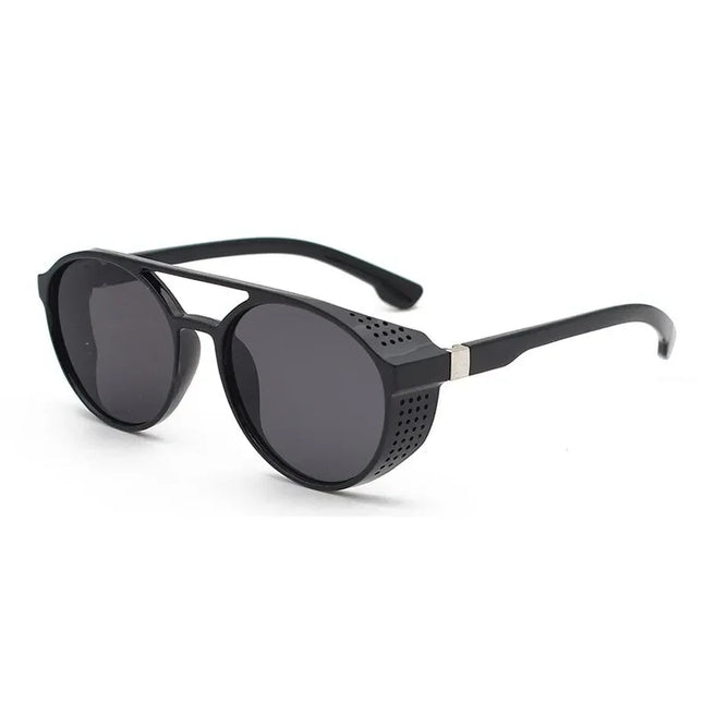 Classic Gothic Steampunk Style Sunglasses Men Women Brand Designer Retro Round Colorful Lens Vintage Sun Glasses UV400