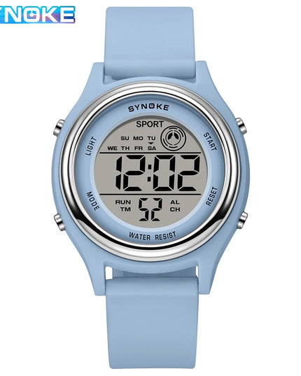 SYNOKE Colorful Children Seven Lights Watches Sport Students Digital Watch For Kids Waterproof Electronic Watch Shock Resist