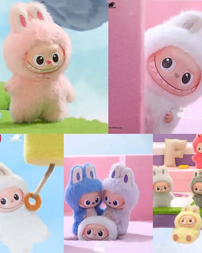 POP MART The Monsters Labubu V4 Pin for Love Series Mystery Blind Box Vinyl Face Plush Doll Pendant Keychain Toy Christmas Gifts