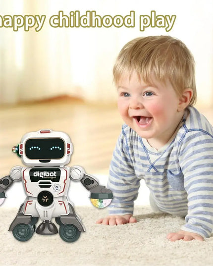 Robot Toys For Kids 360 Spinning Music Dancing Robots With Colorful Lights Toddlers Smart Interactive Electronic Toy Baby