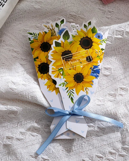 Creative Carnation Thanks Flowers Postcard Exquisite Beautiful Greeting Card Floral Birthday Cards Teacher Day Birthday Gifts