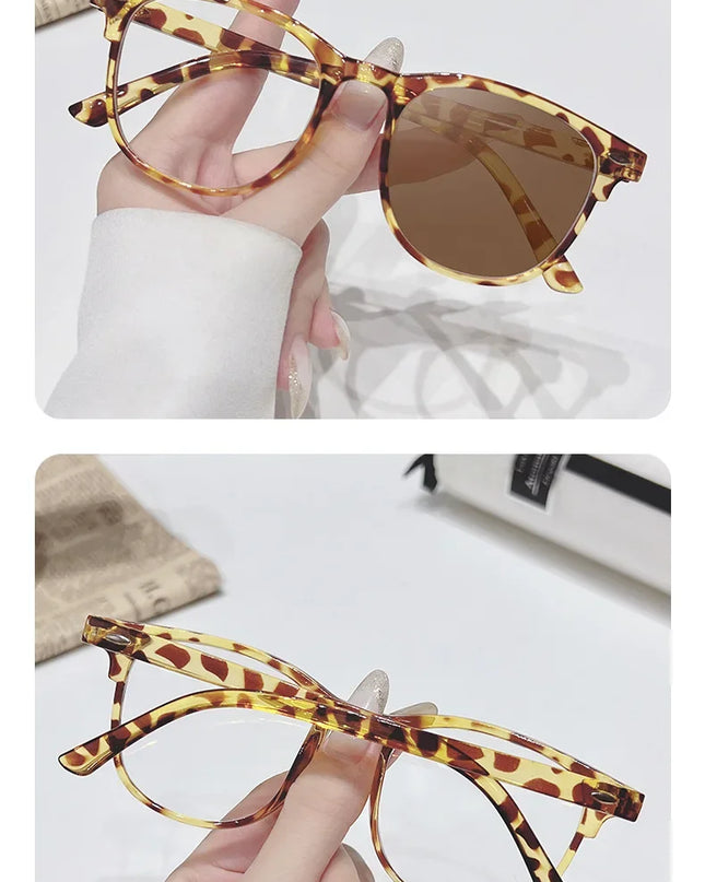 2025 Brand New Sunglasses for Men Women Photochromic Lenses Korean Style Trendy Eyewear Summer Outdoor Beach Sun Glasses