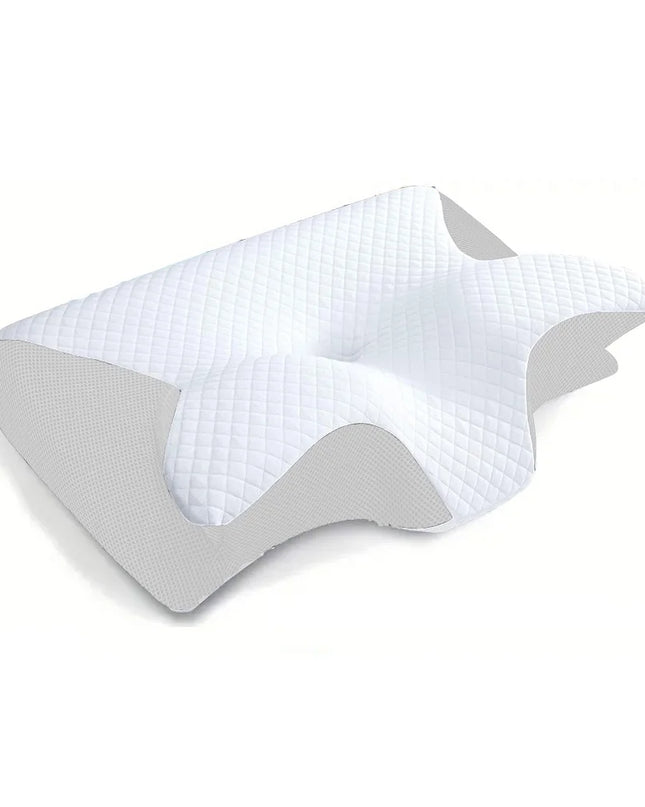 1pc Memory Foam Cervical Pillow, 2 in 1 Ergonomic Contour Orthopedic Pillow for Neck Pain, Contoured Support Pillows,Neck Pillow