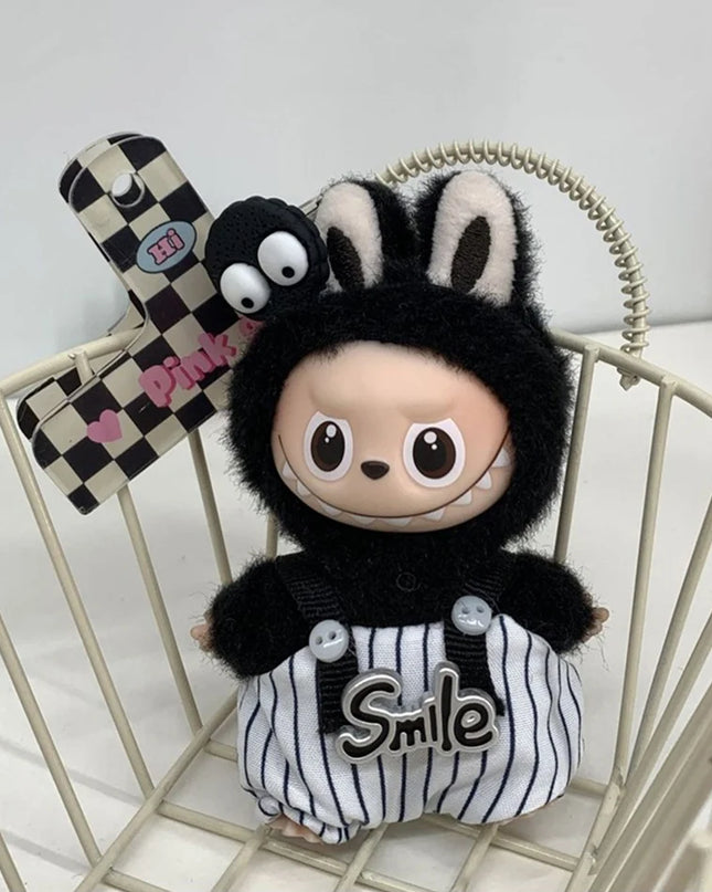 New For Mini Labubu 4.0 The Monsters Pin for Love Series Spring in the Wild Animal Jumpsuit Set For Labubu Doll Accessories Gift