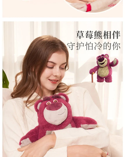 Stitch Angel Lotso peluche a mano bottiglia calda bottiglie di acqua calda inverno portatile borsa a mano calda
