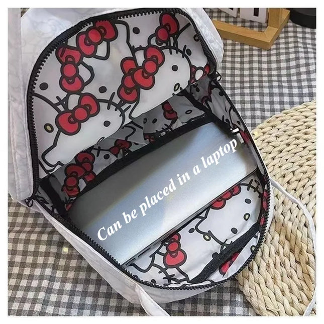 Hello kitty cartoon backpack Sanrio new animation cute student school bag outdoor travel storage large capacity backpack gift