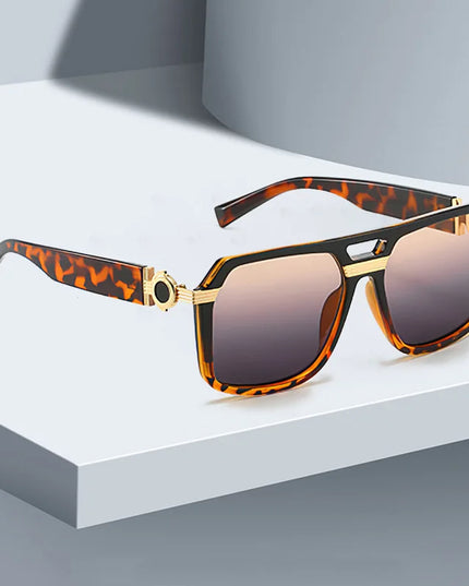 2025 Sunglasses for Women Fashionable Square Frame Glasses with Golden Decorative Legs and Exquisite Design for Women Glasses
