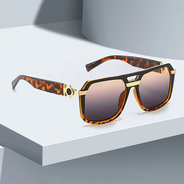 2025 Sunglasses for Women Fashionable Square Frame Glasses with Golden Decorative Legs and Exquisite Design for Women Glasses