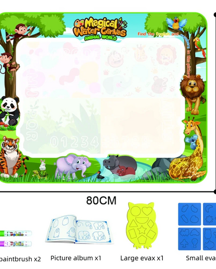 Magic Water Drawing Mat Extra Large Water Doodle Toy Set Painting Board Children Educational Toys Gift for Kids Multiple Size