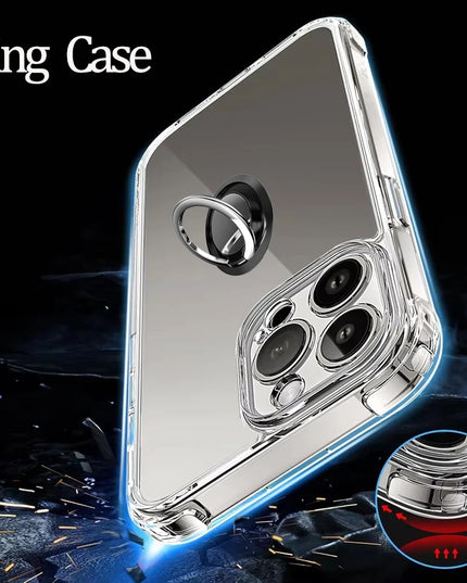 For iPhone 17 16 15 Pro Max Phone Case For iPhone 16 15 14 13 Mini 12 11 Pro Transparent Case iPhone16 Plus Cover