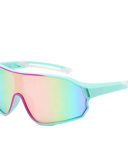 Outdoor cycling sunglasses bicycle windproof sunglasses dazzle color lens sunshade sports sunglasses