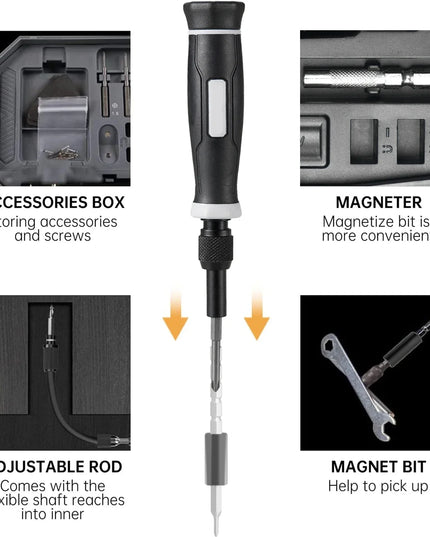 Precision Screwdriver Set, Laptop Tool Kit, 152/25 in 1 Professional Computer Screwdriver Repair Kit T5 T6 Torx Screwdriver