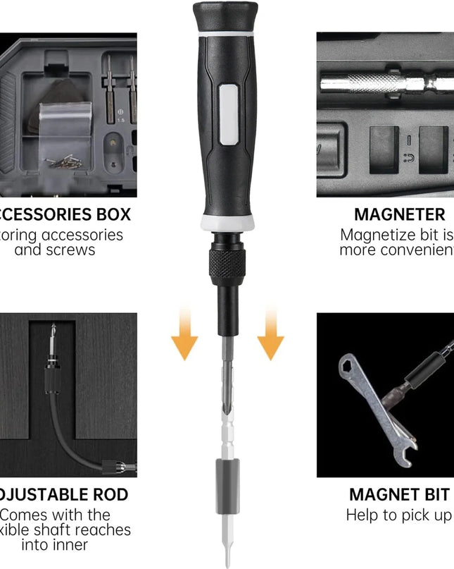 Precision Screwdriver Set, Laptop Tool Kit, 152/25 in 1 Professional Computer Screwdriver Repair Kit T5 T6 Torx Screwdriver