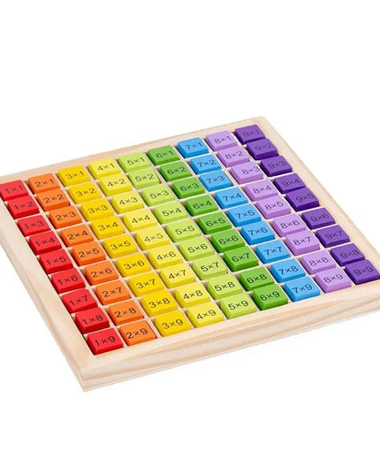 Montessori Educational Wooden Math Toys For Kids Children Baby Toys 99 Multiplication Table Math Arithmetic Teaching Aids