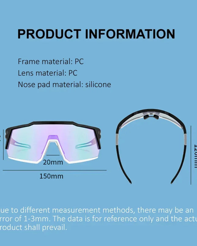 Cycling Sunglasses for Mens Womens Outdoor Activities Bike Sports Baseball Running Fishing Glasses UV Protection