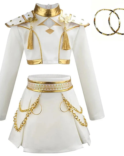 Kpop Girls Stage performance cos Halloween Carnival  theme party performance Idol Roleplay Fashion girls suits