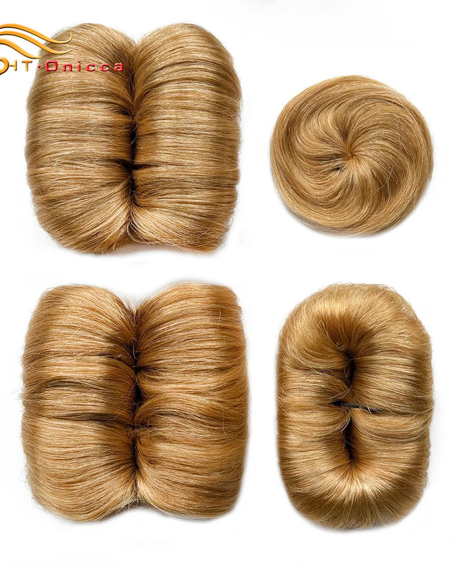 613 Blonde Straight Bundle Human Hair Bundles With Circular Closure 1B 27 30 4 BUG Colored Short Remy Human Hair 28Pcs/Lot