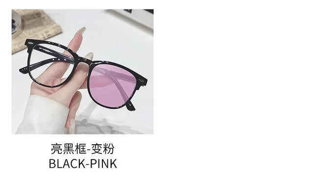 2025 Brand New Sunglasses for Men Women Photochromic Lenses Korean Style Trendy Eyewear Summer Outdoor Beach Sun Glasses