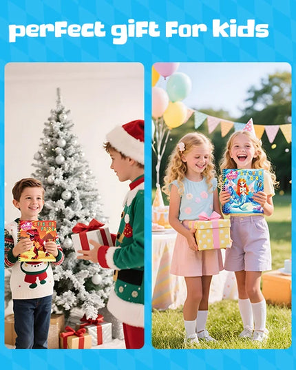 Montessori Sticker Book By Number For Kids Ages 3-8, Educational Busy Puzzle Book With Story, Creative Toys For Toddlers Gift