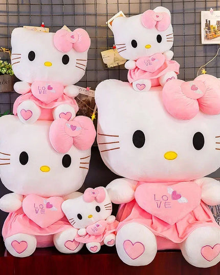 Hello Kitty Plush Stuffed Toys 25-55cm Cute Anime Cartoon Soft Pillow Doll For Children Birthday Xmas Gifts