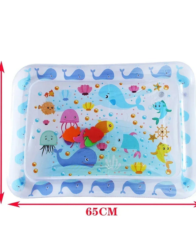 Baby Water Play Mat PVC Inflatable Cushion Infant Tummy Time Summer Toddler Water Pad Kids Early Education Developing Toys Gift