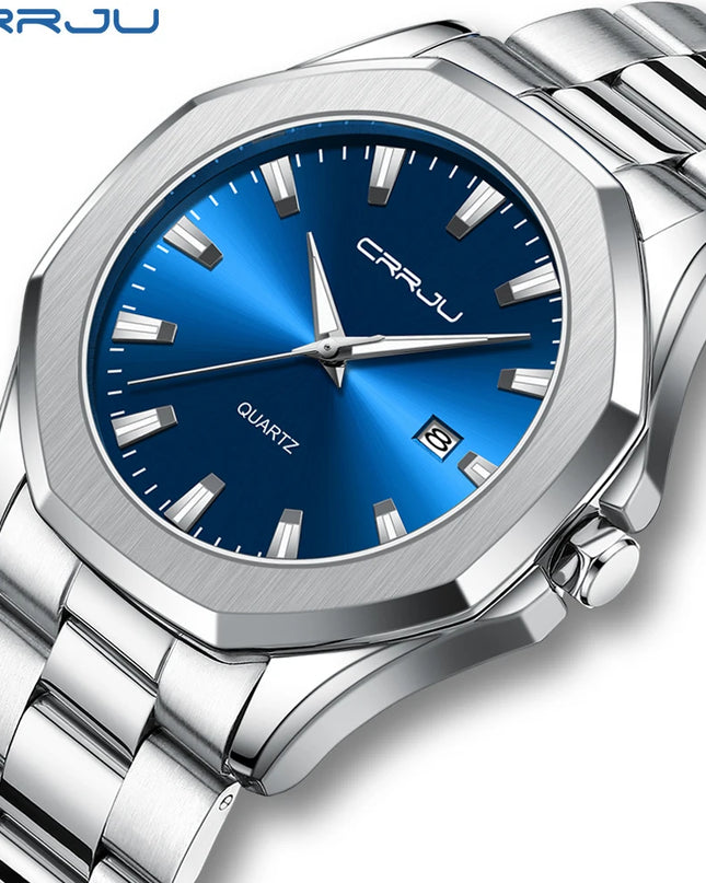 Watches for Men Classic with Date Business Dress Luxury Waterproof Luminous Mens Wrist Watch Analog Stainless Steel Men Watch