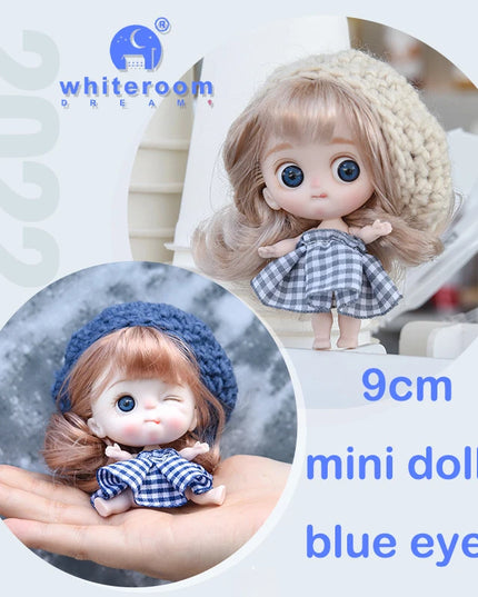 Small Dolls Mini Toys For Girls Gift Present House Accessories DIY Doll Furniture Set Bathroom Kitchen Living Room Bakery