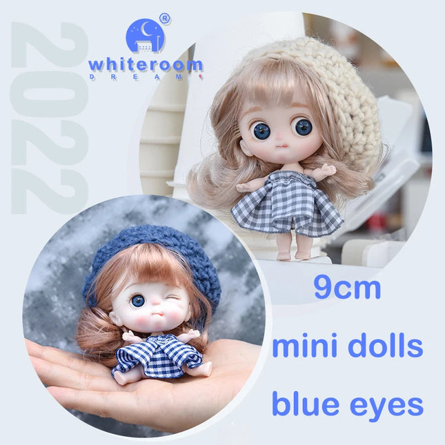 Small Dolls Mini Toys For Girls Gift Present House Accessories DIY Doll Furniture Set Bathroom Kitchen Living Room Bakery