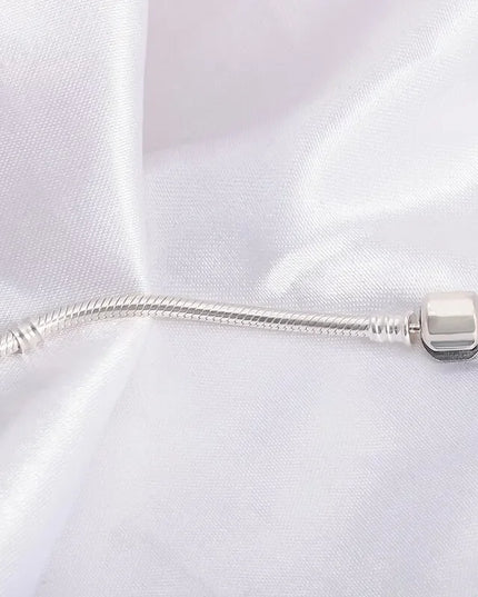 Handmade Original Fine Jewelry 925 Silver Charm Bracelet Soft Smooth Snake Bone Bracelets for Women
