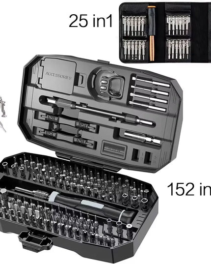 Precision Screwdriver Set, Laptop Tool Kit, 152/25 in 1 Professional Computer Screwdriver Repair Kit T5 T6 Torx Screwdriver