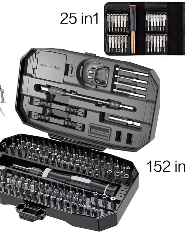 Precision Screwdriver Set, Laptop Tool Kit, 152/25 in 1 Professional Computer Screwdriver Repair Kit T5 T6 Torx Screwdriver