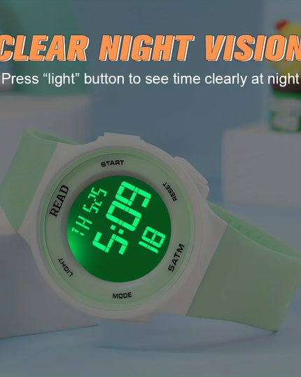 Watches for Women, Fashion Watch With High-Resolution LED Definition Display, Waterproof Multi-Function Electronic Digital Watch